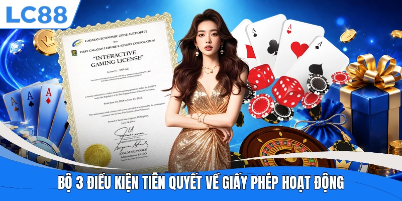 Bộ 3 điều kiện tiên quyết về giấy phép hoạt động
