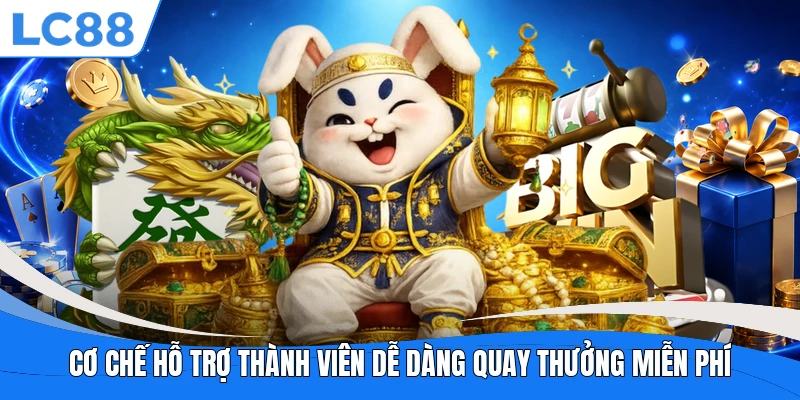 Cơ chế hỗ trợ thành viên dễ dàng quay thưởng miễn phí