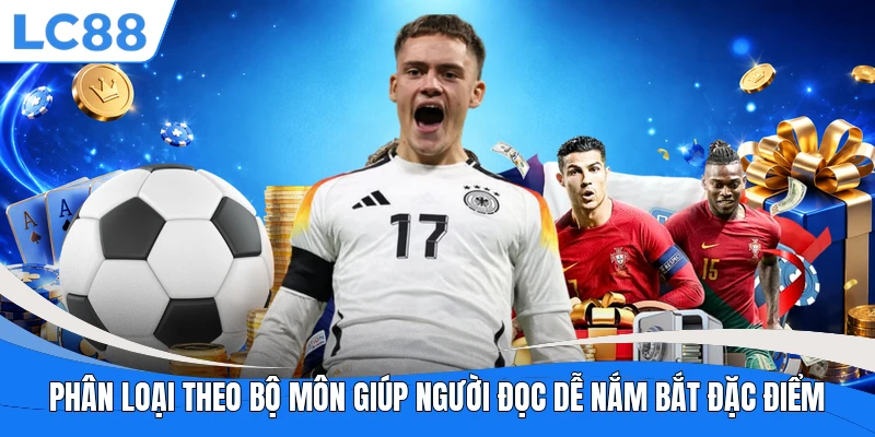 Phân loại theo bộ môn giúp người đọc dễ nắm bắt đặc điểm
