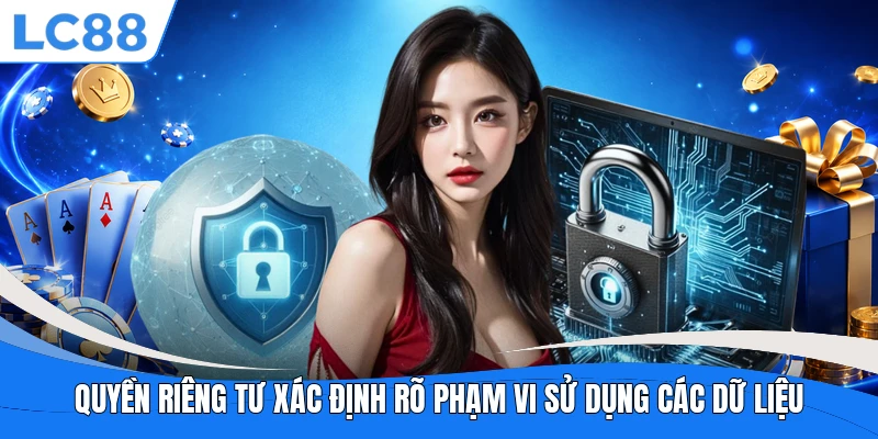 Quyền riêng tư xác định rõ phạm vi sử dụng các dữ liệu