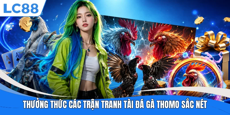 Thưởng thức các trận tranh tài đá gà Thomo sắc nét